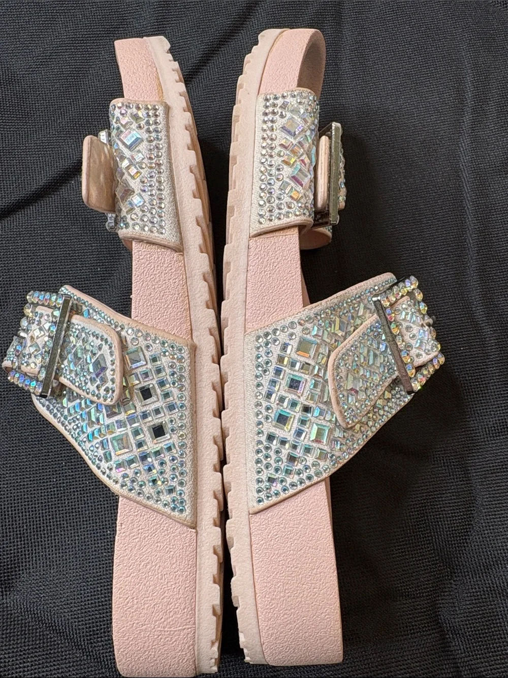 Madden NYC Jewel Embellished Sandals Size 13 Little Girls